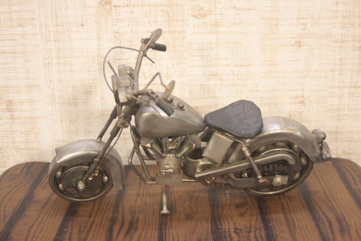 メタルアート オートバイ 置物 チョッパー ハンドメイド メタルアート バイクの値段と価格推移は？｜1件の売買データからメタル