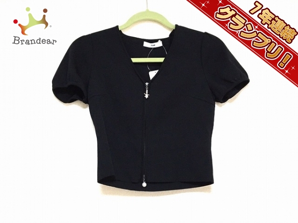 ルネ カーディガン 36 レディース 美品 黒 ジップアップ Rene Rene