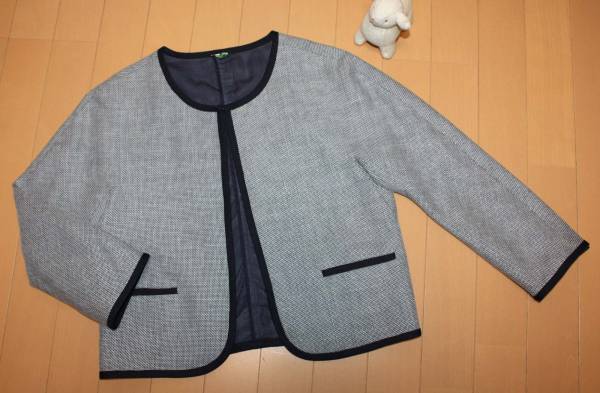■トゥモロ-ランドBALLSEY■上品ジャケット着少　ネイビー×白