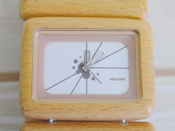 NIXONニクソン●Vegaベガ/ウッドバングル腕時計/ナチュラル/XR