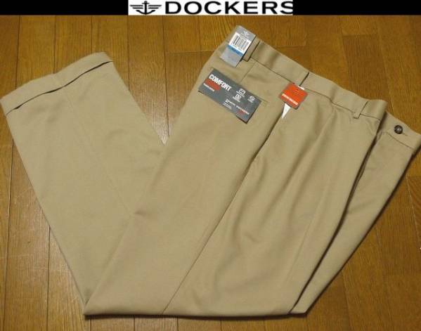 42/110-118cm新品 ドッカーズ USA限定 伸縮機能 D4 チノパンツ