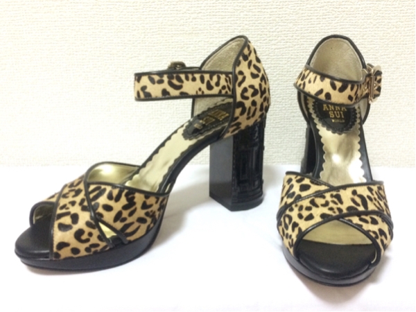 ANNA SUI アナスイ デコラティブ レオパード パンプス 靴 23.5