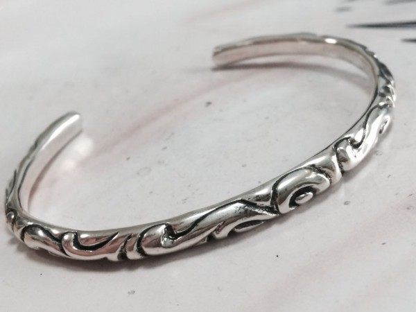 確実正規品 Chrome Hearts スクロールバンドバングル ChromeHearts正規☆ スクロール・バンド・バングル 確実正規品 【公式