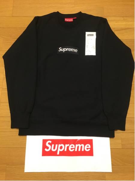Supreme シュプ 15AW Box Logo Crewneck M 黒 極美品 Black