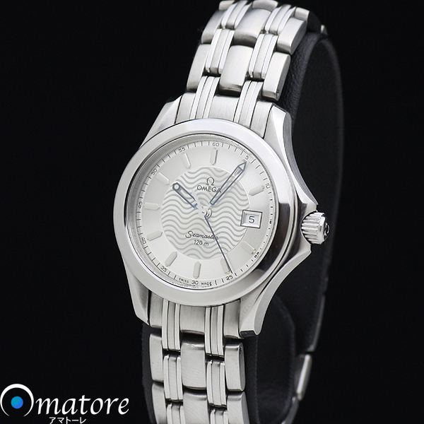 美品◎OMEGA オメガ シーマスター 120m レディース Qz◎シルバー