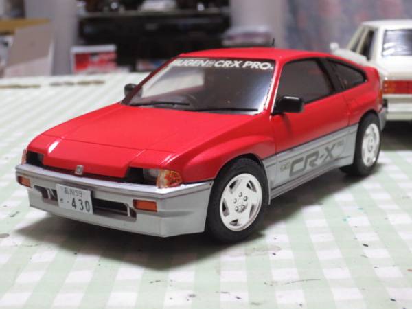 タミヤ 1/24 バラードスポーツCR-X 無限 赤銀Ⅱ 完成品 1⁄24 タミヤ 1/24 バラードスポーツCR-X 無限 赤銀Ⅱ 完成品 1⁄24