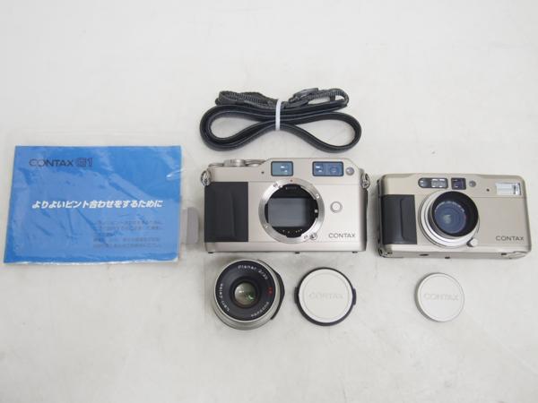 【完動品 外観美品】CONTAX G1 Planar 2/35 T* 取説あり 豊富な，定番 CONTAX G1 + Carl Zeiss Planar 2/35 T* + CONTAX T