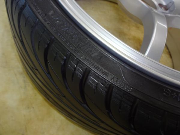 1円～軽量！ADVAN RG-D 7J-18 off+42 pcd100/4H タイヤ付き4本