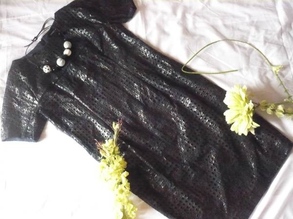 美品！6，5万　エポカ　EPOCA　濃紺ワンピース　４０