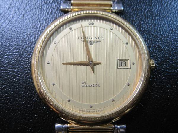 □LONGINES□クォーツ□メンズ□腕時計□ロンジン□ゴールド□ メンズ
