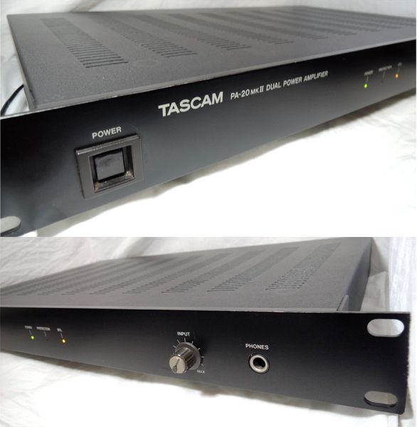 TASCAM タスカム デュアル パワーアンプ PA-20MKII MK2 TASCAM 