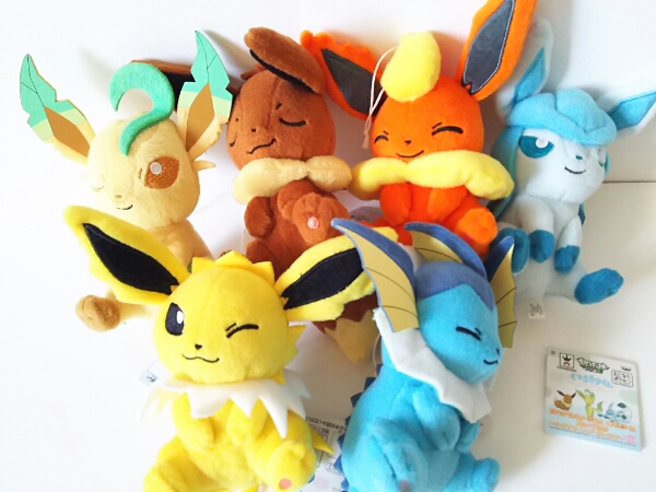 ポケモン くつろぎタイム ぬいぐるみ イーブイ サンダース 等 ポケモン