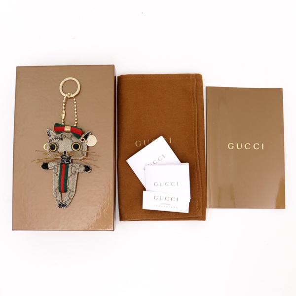 新品 グッチ ガットリ 猫 キャット クリスティーナ キーリング グッチ