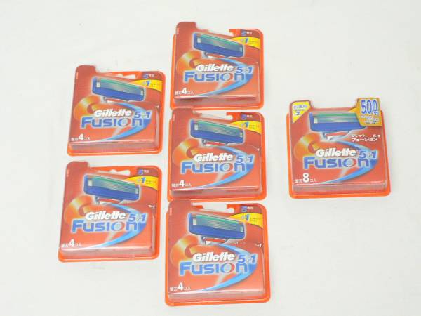 AN36【新品】ジレットフュージョン5+1 替刃 4×5・8×1 計28コ