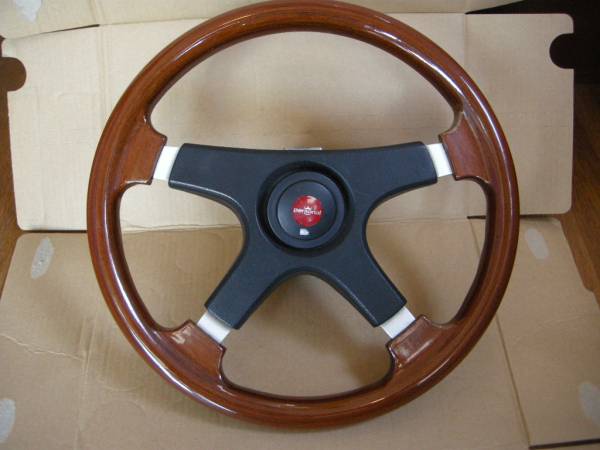 ○ パーソナル ウッドステアリング 35Φ 中古 ○ ○旧車にフィットする