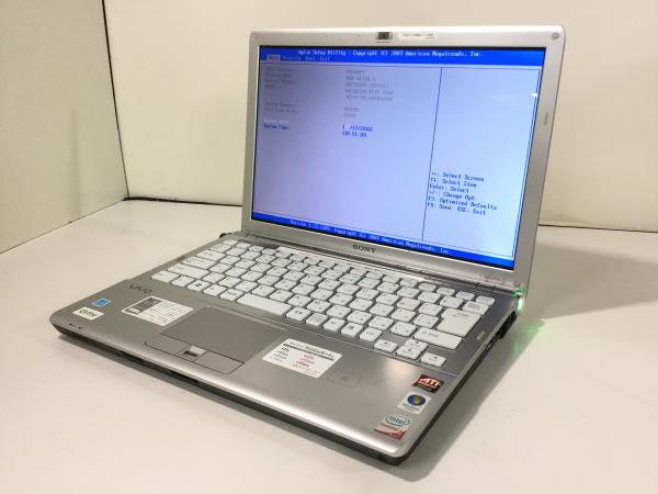 ジャンク!SONY VGN-SR70B○Core2Duo P8400 2.2G 4G 160G ノートブック