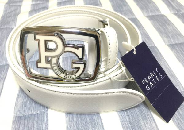 ◎PEARLY GATES◎パーリーゲイツ◎PGベルト・新品・ホワイト♪ pearly