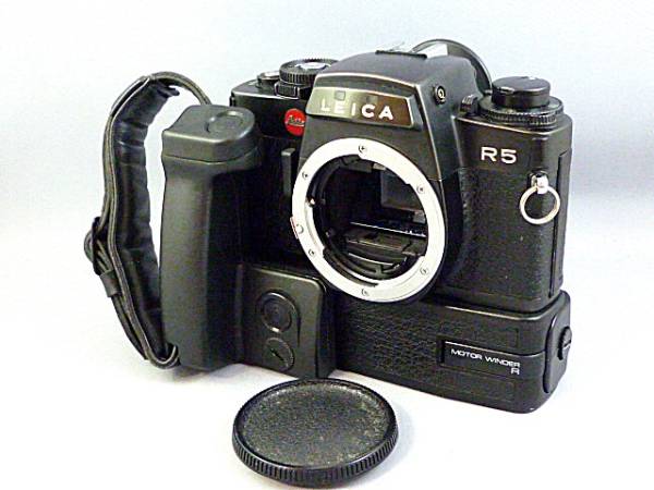 △ライカ LEICA R5 BLACK ＋ MOTOR WINDER R ＋ HANDGRIP 良品