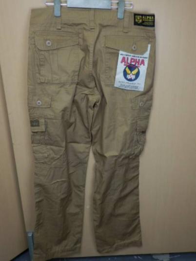 人気定番，得価 ALPHA アルファ インダストリーズ 9ポケット カーゴパンツ KHAKI L(男性用)｜売買されたオークション情報、yahooの商品情報をアーカイブ公開 - オークファン 男性用
