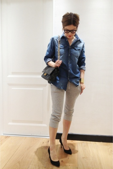 ドゥーズィエムクラス　『AGLINI』　デニムシャツ　アパルトモン