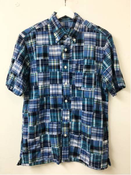 SOPHNET. ソフネット 半袖 パッチワーク BD シャツ M 日本製