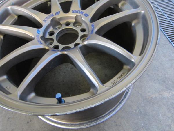 WORK ブロンズ 17インチ 114.3 5穴 9J 2本 中古