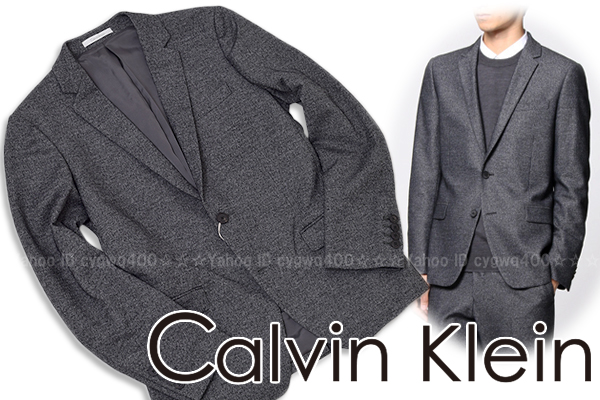 9698新品4.5万 カルバンクライン グラニメランジジャケット36灰M