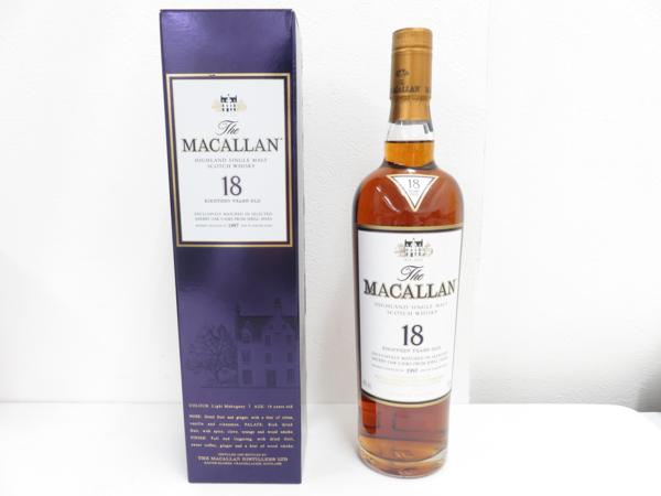 1円 未開栓 マッカラン MACALLAN 18年 700ml m_z ウイスキー