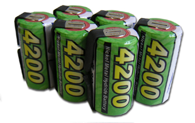 ◆[新品]7.2Vバッテリの交換に[ニッケル水素X6本/4.2Ah/追加可]