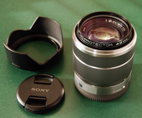 SONY/ソニー E 3.5-5.6/18-55 OSS「SEL1855」フード・フィルタ付