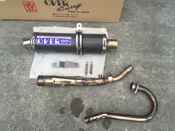 KLX125 Dトラッカー125 OVER オーバー フルエキゾーストマフラー OVER