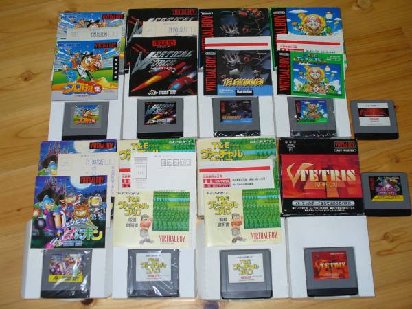 任天堂 バーチャルボーイ本体、 ソフト付き ☆ジャンク品☆ 任天堂