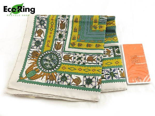 1円 未使用有 エルメス カレ シルク スカーフ 他 計2点 BA030