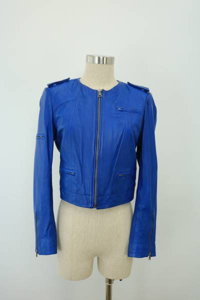 ALICE&OLIVIAラムー皮ジャケット-B03-009