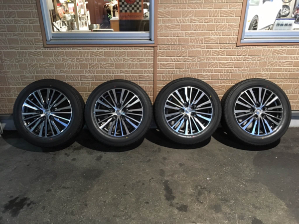 E52 エルグランド 純正ホイールタイヤセット 225/55R18 新車外し