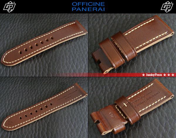 ■即決■PANERAI■26mm 尾錠用 パネライ レンジャーカーフ 褐色