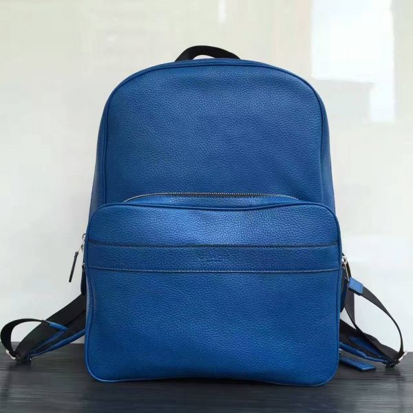コーチCOACHキャンパス バックパックブルーレザー72082