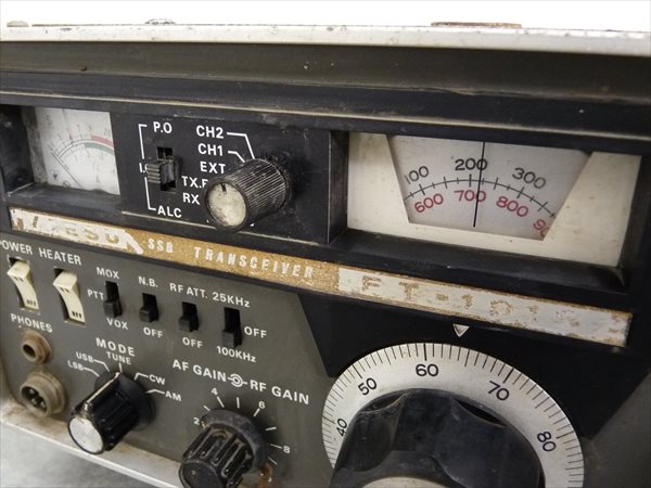 ジャンクYAESU/ヤエス☆無線機/トランシーバー☆FT-101S管TQ1707 固定
