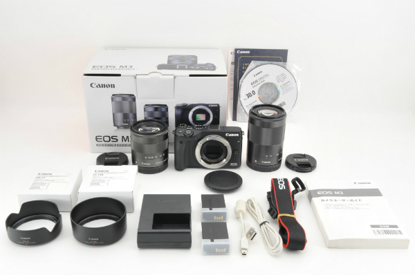 EOS M3 ミラーレス一眼カメラ Canon ダブルズームキット | ダブル