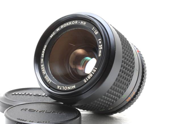 MINOLTAW MC W ROKKOR HH 35mm F1.8 ミノルタ ☆レア銘玉 MINOLTA ミノルタ MC W.ROKKOR-HH 35mm F1.8☆866 ☆注目