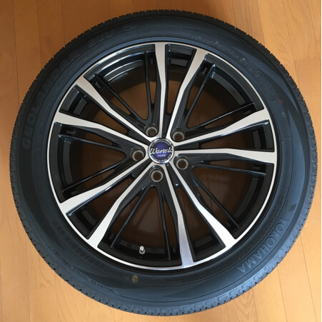★YOKOHAMA GEOLANDAR SUV 225/55R19 99V ホイールWarwicNoble