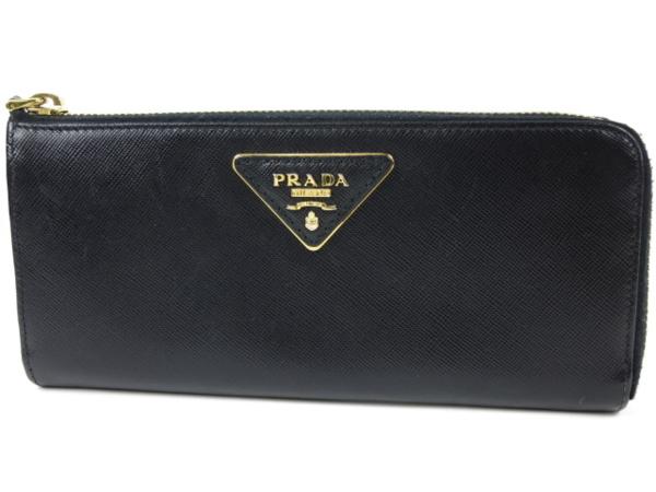 55178★1円本物プラダL字ファスナー長財布★サフィアーノ美品