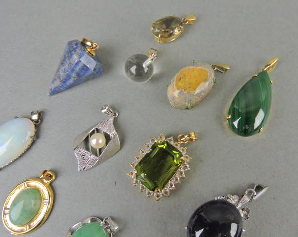 カラーストーン ペンダントトップ 大量 20点セット