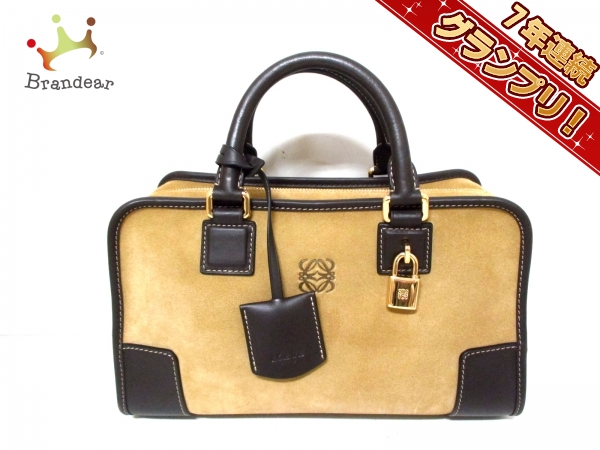 ロエベ ハンドバッグ 美品 アマソナ28 352.61.A03 LOEWE