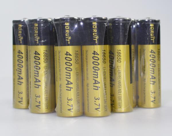 2E)10本set 4000mAh大容量保護回路付18650リチウムイオン電池