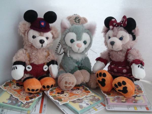 新品タグ付き ダッフィー シェリーメイ ジェラトーニ ハロウィン2015 2015ハロウィン ダッフィー＆シェリーメイ&ジェラトーニ キャラクター