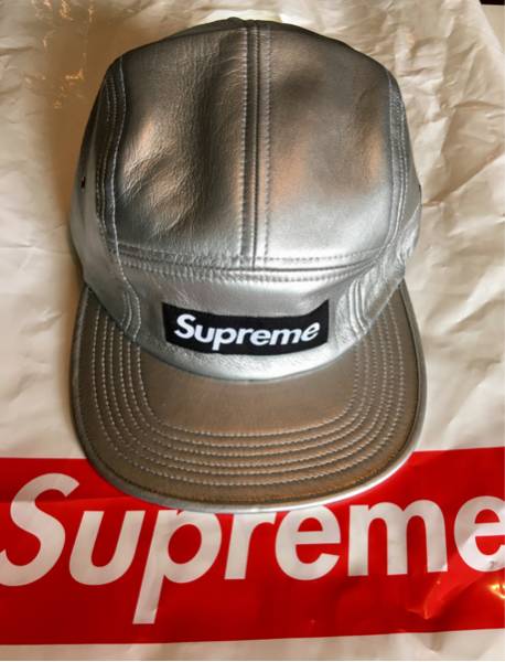 Supreme 16aw leather camp cap box logo gum meta キムタク