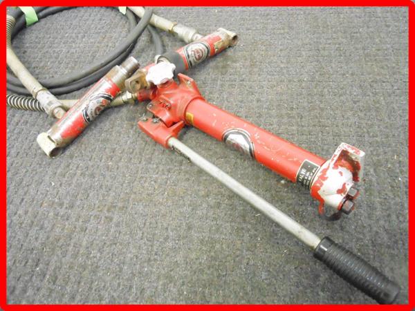 理研機器 油圧シリンダ 油圧ポンプ｜単動シリンダ用手動及び足踏ポンプ 