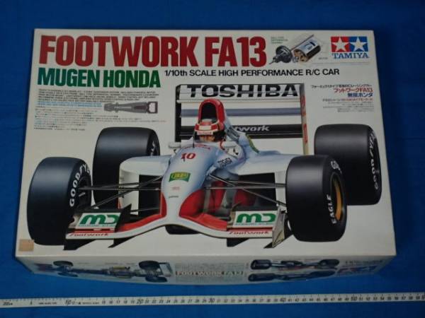 □田宮1/10F1電動RCカーフットワークFA13無限ホンダ フットワーク FA13