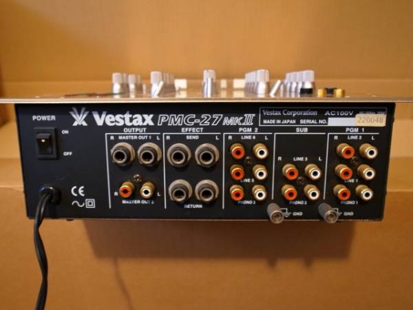 VESTAX PMC-27 MKⅡ ミキサー ジャンクVestax PMC-27 DJミキサー